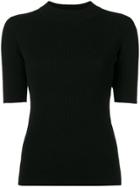 Ymc Ribbed Knit Top - Black