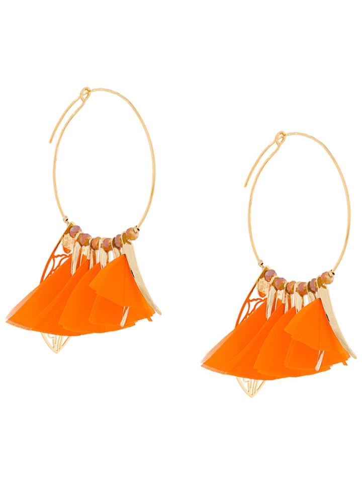Gas Bijoux Marly Hoop Earrings - Yellow & Orange