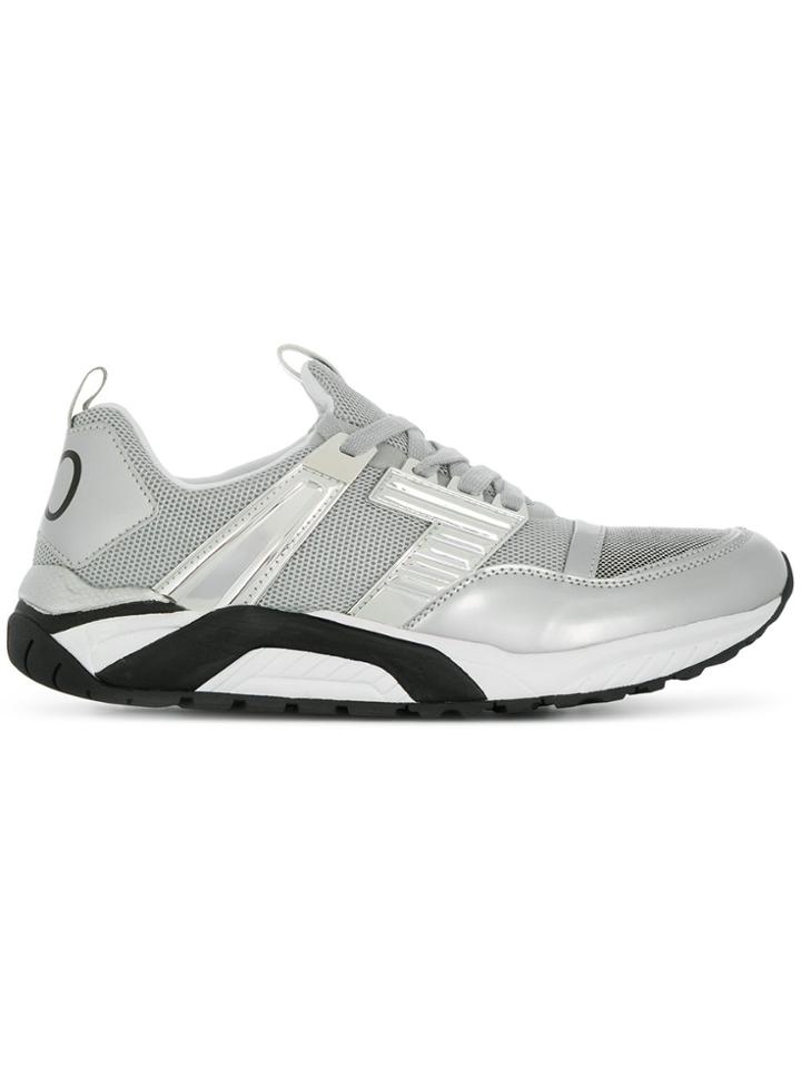 Ea7 Emporio Armani Low Top Sneakers - Metallic
