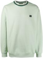 Acne Studios Face Patch Oversized Sweatshirt - Green