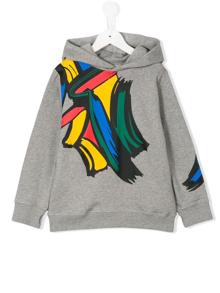 Stella Mccartney Kids Printed Hoodie, Boy's, Size: 10 Yrs, Grey