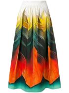Mary Katrantzou Flight Feather Skirt - Multicolour