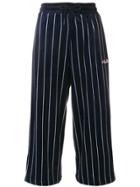 Fila Striped Cropped Trousers - Blue
