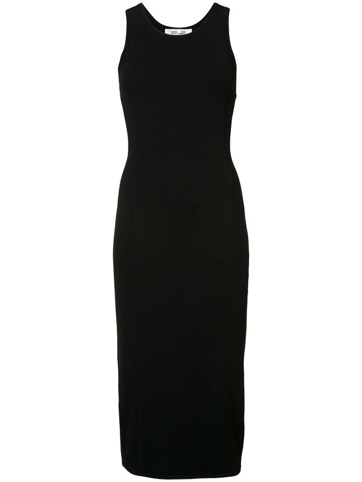 Diane Von Furstenberg - Racerback Dress - Women - Polyester/viscose - Xs, Black, Polyester/viscose