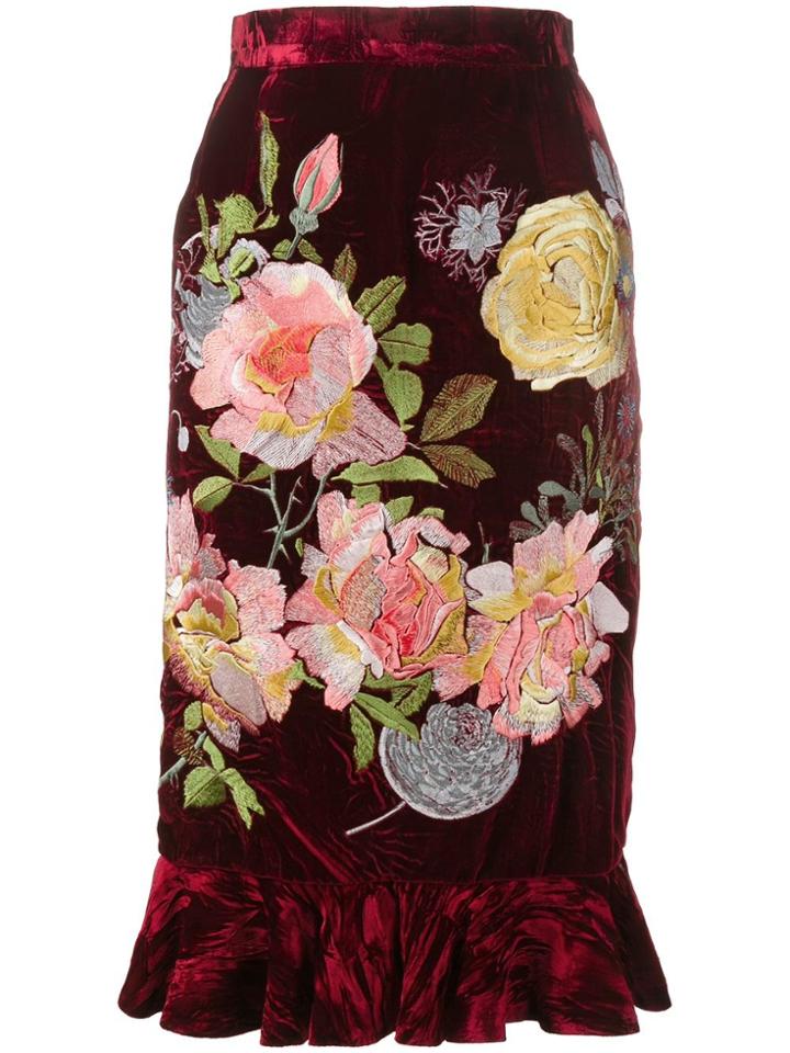 Dvf Diane Von Furstenberg Pencil Skirt - Red