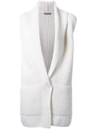 Nehera Cable Knit Cardi-coat - White