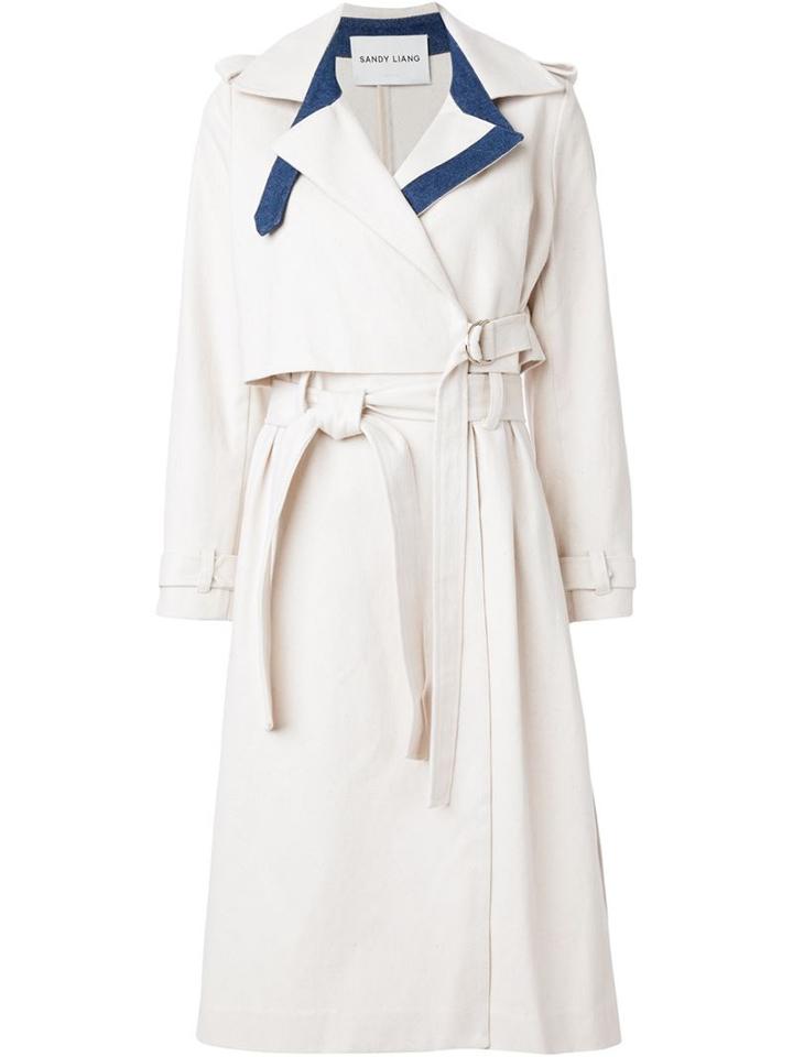 Sandy Liang Denim Trench Coat