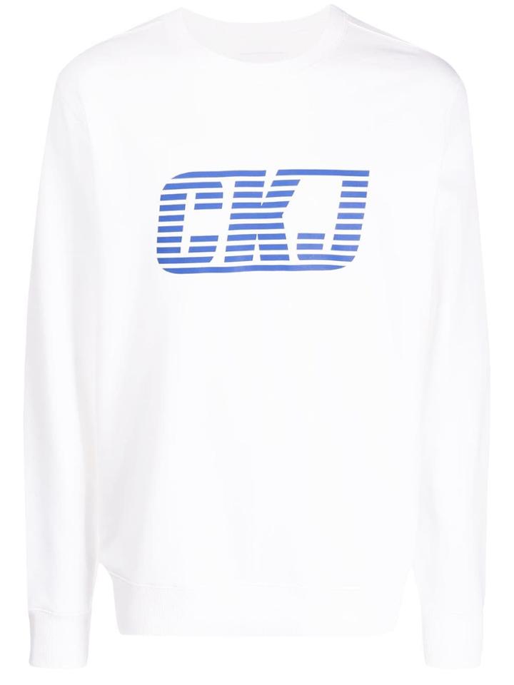 Calvin Klein Jeans Bmx Graphic Logo Sweatshirt - White