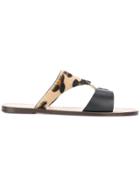 Tila March Leopard Print Tineo Sandals - Black