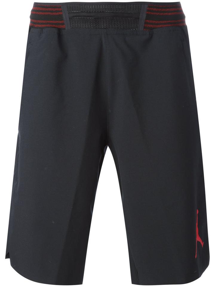 Nike Jordan Basketball Shorts, Men's, Size: Large, Black, Polyester/spandex/elastane