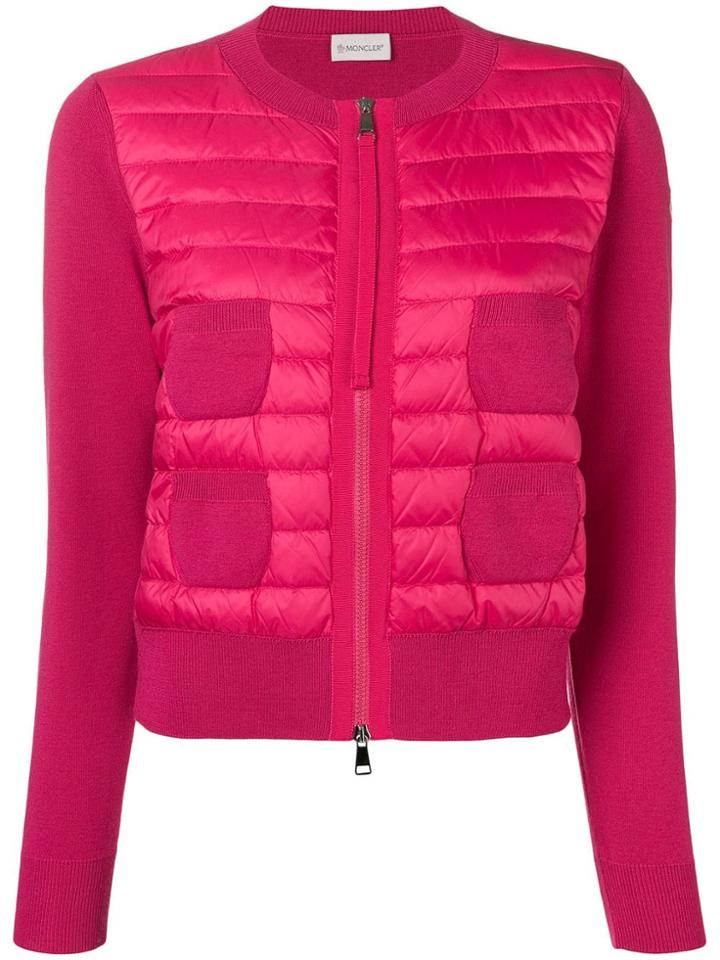 Moncler Panelled Jacket - Pink
