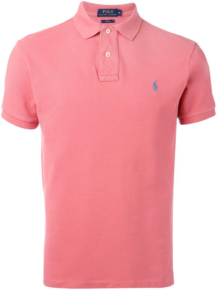 Polo Ralph Lauren - Classic Polo Shirt - Men - Cotton - M, Pink/purple, Cotton