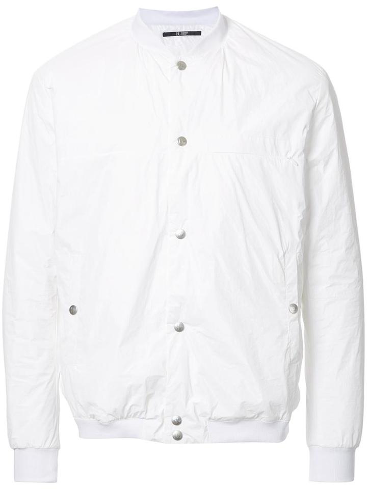 Hl Heddie Lovu 'paper' Bomber Jacket, Men's, Size: Small, White, Polyethylene