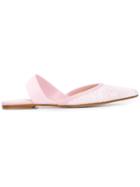 Anna Baiguera Glitter Open Back Ballerinas