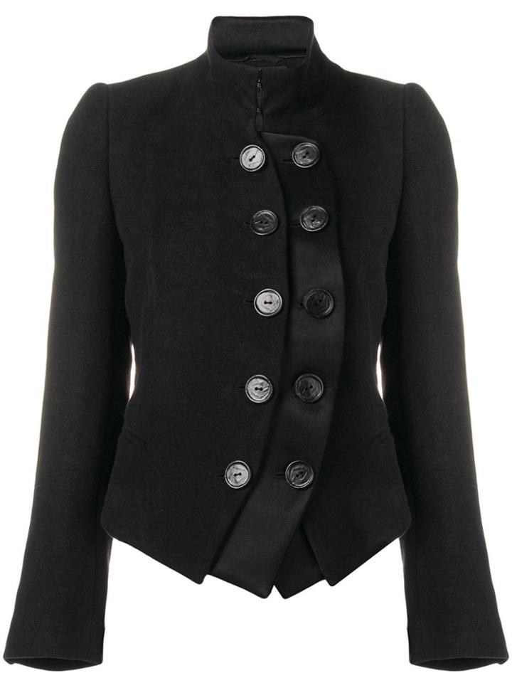 Ann Demeulemeester Layered Military Jacket - Black