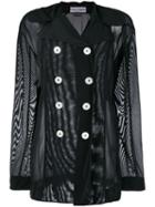 Dolce & Gabbana Pre-owned Sheer Double-breasted Jacket - Black