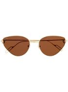 Cartier Cat Eye Sunglasses - Brown