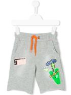Vingino - Patch Detail Track Shorts - Kids - Cotton/polyester - 12 Yrs, Grey