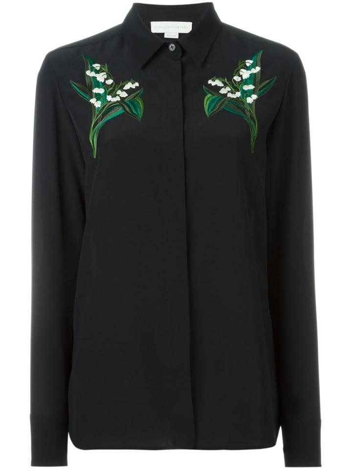 Stella Mccartney 'arlo' Shirt, Women's, Size: 38, Black, Silk/viscose