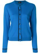 Ps By Paul Smith Contrast Detail Cardigan - Blue