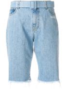 Off-white Thigh Cycling Shorts - Blue