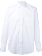 Canali Patch Pocket Shirt, Men's, Size: 43, White, Cotton
