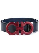 Salvatore Ferragamo - Logo Belt - Men - Calf Leather - 85, Blue, Calf Leather