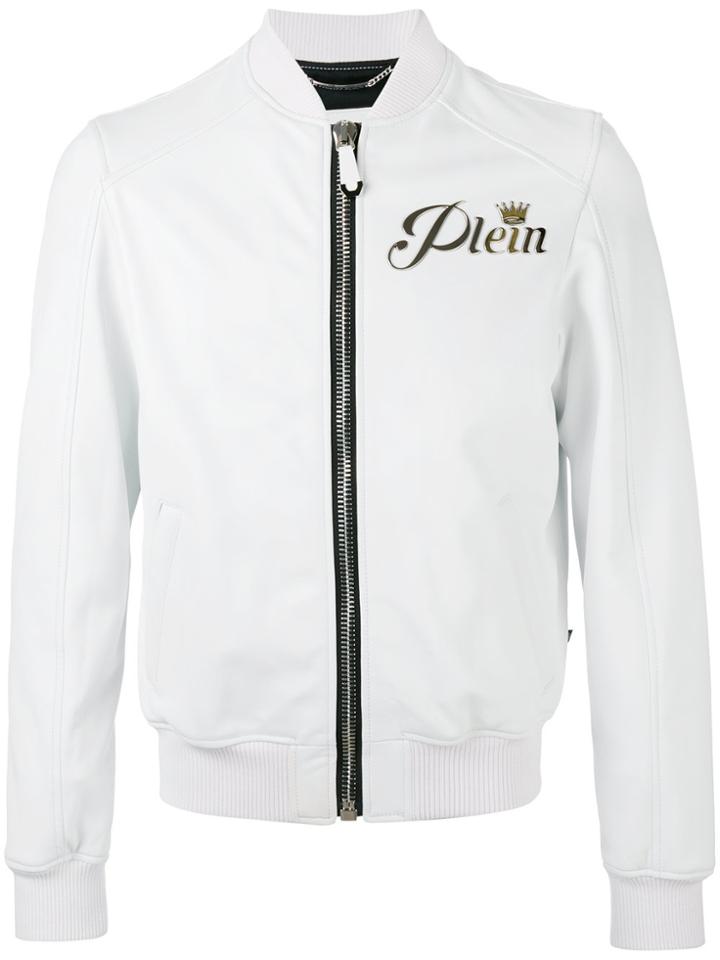 Philipp Plein Wild Tiger Bomber Jacket - White