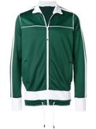 Diesel Black Gold Striped Print Sport Jacket - Green