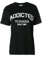 P.a.r.o.s.h. Addicted Slogan T-shirt - Black
