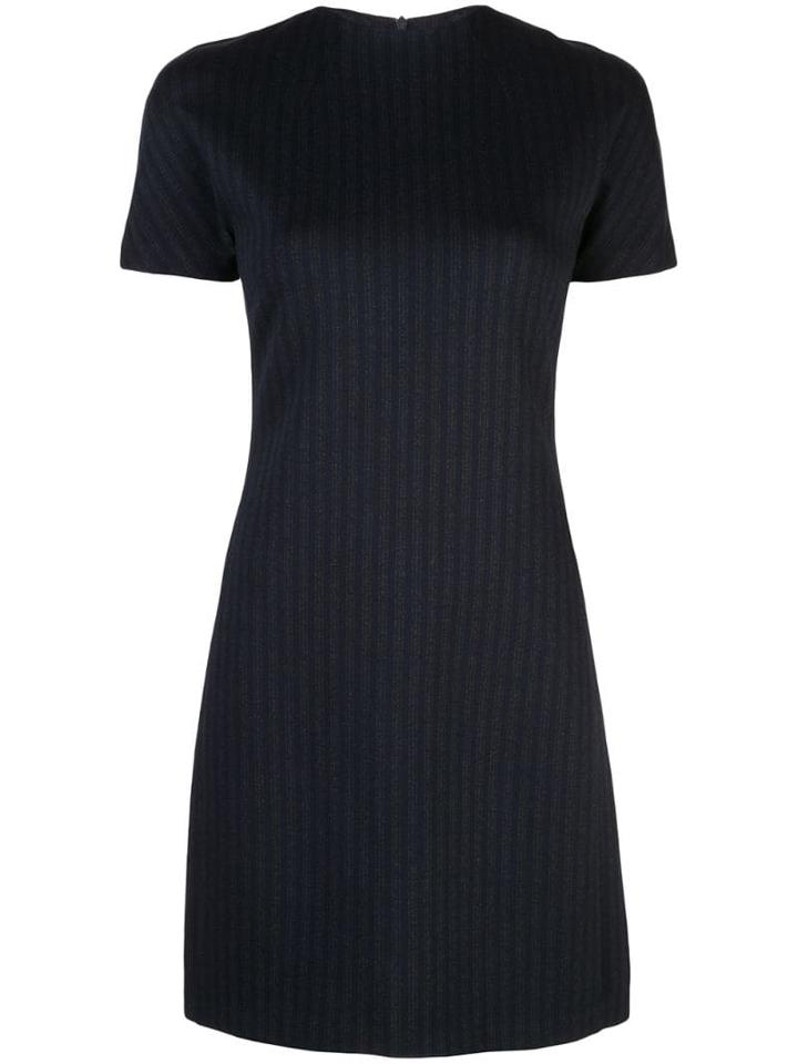 Theory Striped Dolman Shift Dress - Blue