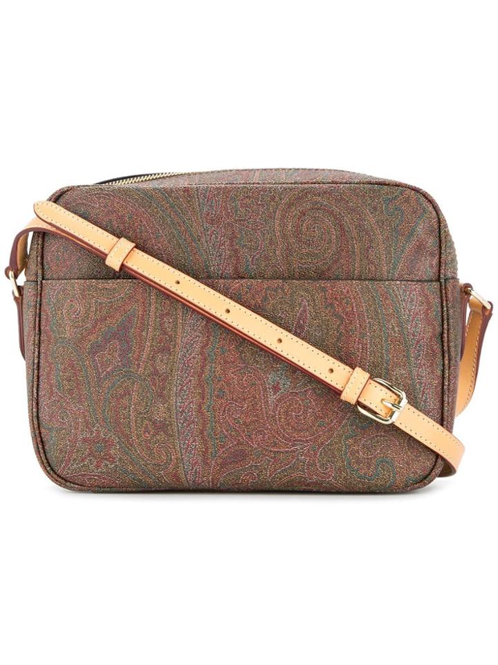 Etro Paisley Crossbody Bag - Brown