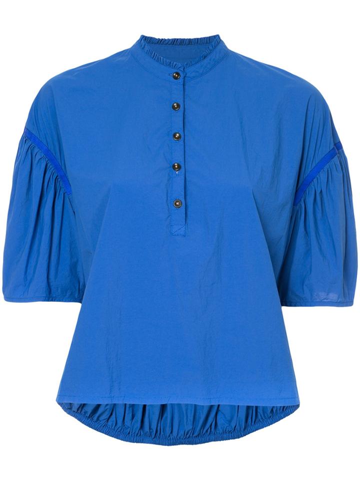 Kolor Puffball Sleeved Shirt - Blue