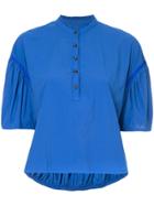 Kolor Puffball Sleeved Shirt - Blue