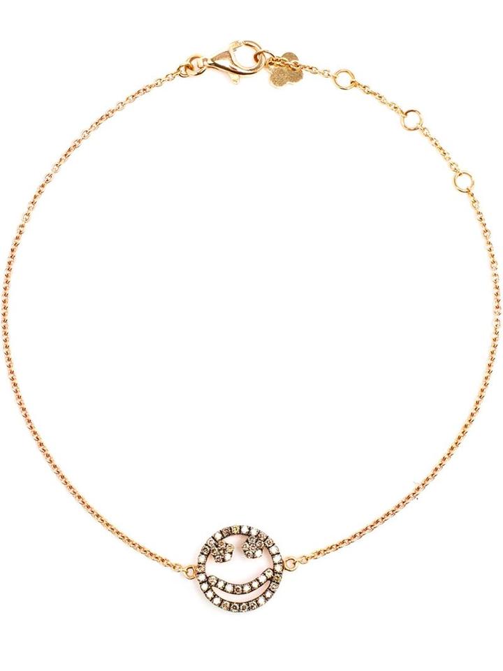 Rosa De La Cruz Diamond Smile Charm Bracelet