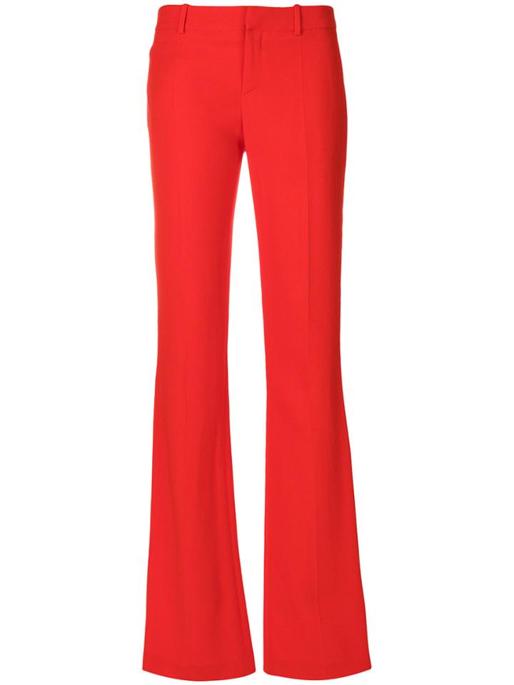 Givenchy Bootcut Long Length Trousers - Red