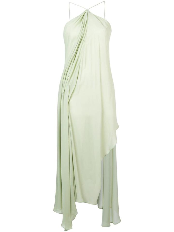 Jacquemus Asymmetric Halter Dress - Green