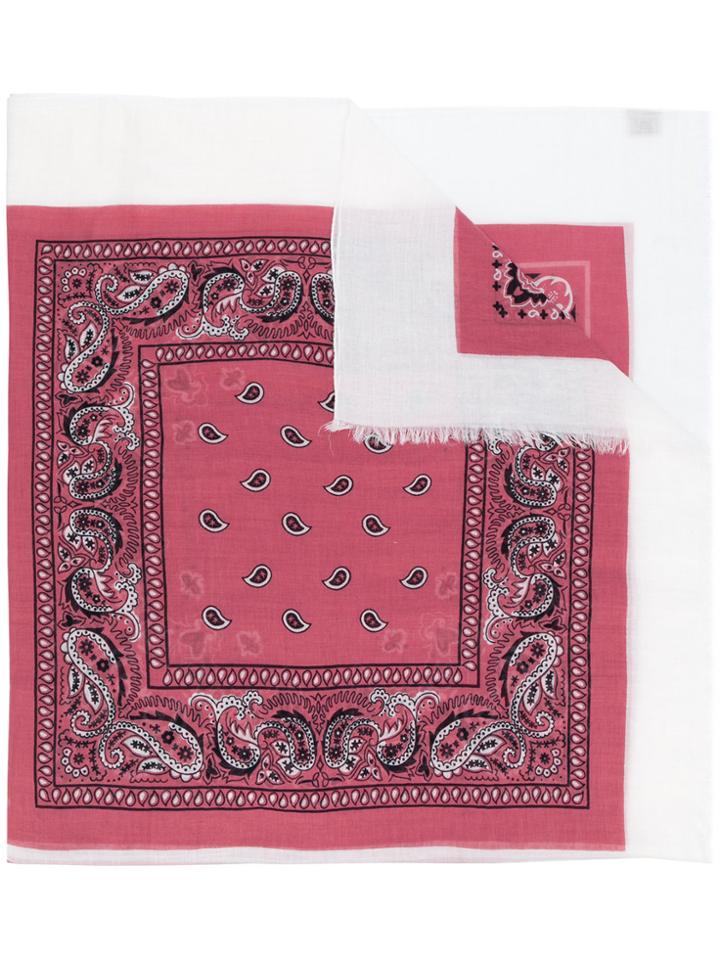 Destin Embroidered Scarf - Pink & Purple