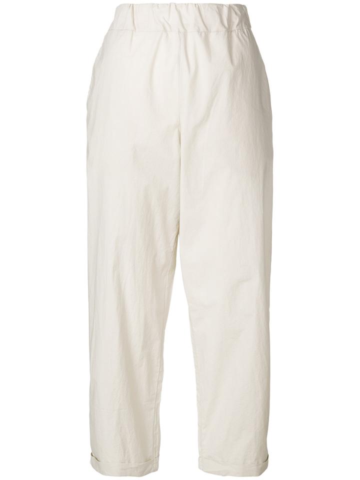 Labo Art Wide-leg Cropped Trousers - Nude & Neutrals