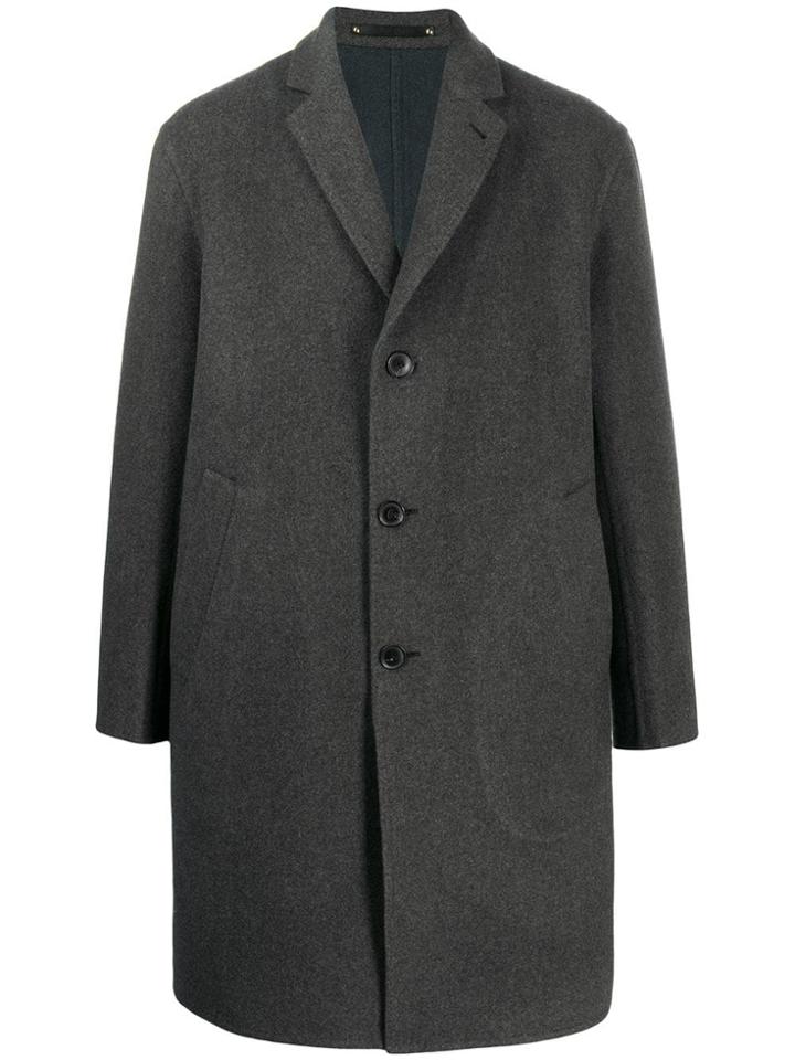 Ps Paul Smith Single-breasted Coat - Grey