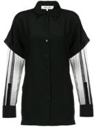 Dvf Diane Von Furstenberg Layered Look Shirt - Black