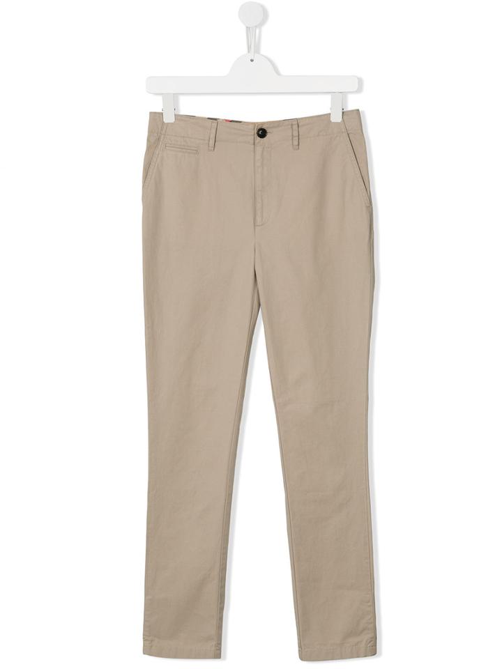Burberry Kids Smart Trousers, Size: 14 Yrs, Nude/neutrals