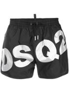 Dsquared2 Dsq2 Logo Swim Shorts - Blue