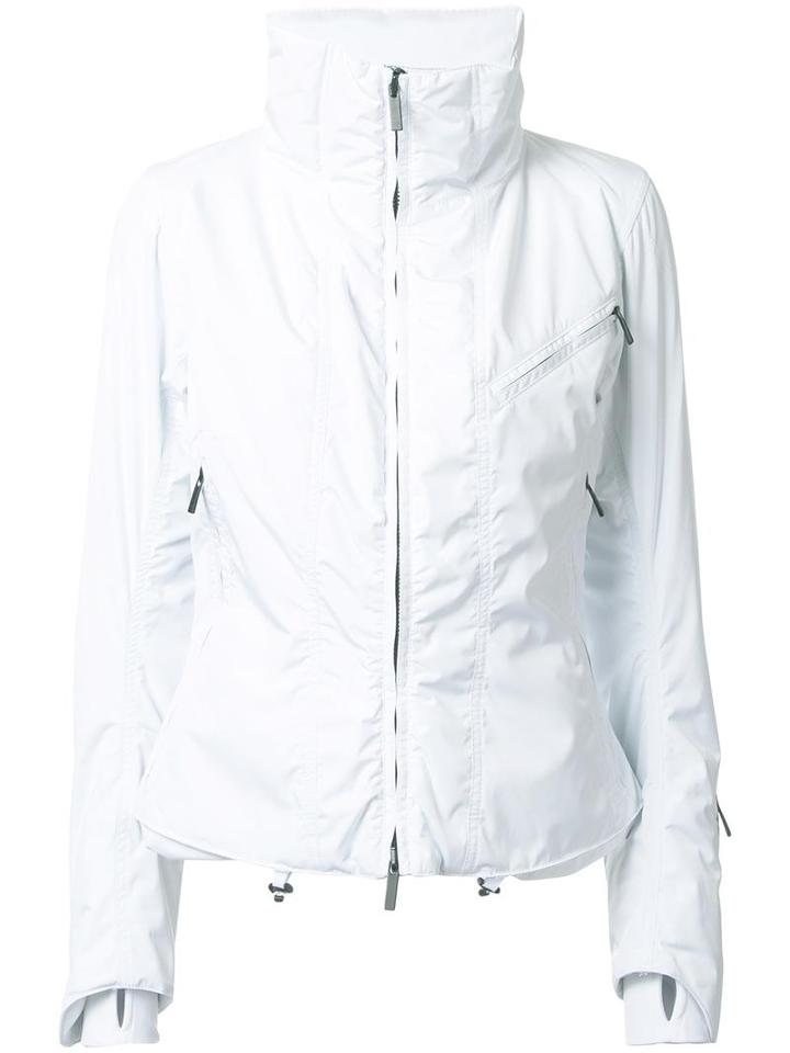 Kru Quilted Zipped Jacket, Women's, Size: Medium, White, Polyester