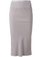 Rick Owens Coda Skirt, Women's, Size: 42, Grey, Acetate/silk/cotton/polyamide