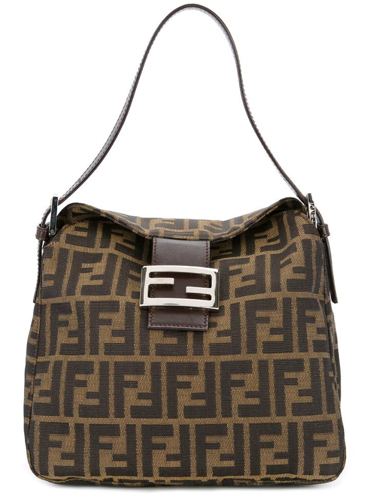 Fendi Vintage Zucchino Pattern Tote Bag - Brown