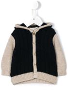 Cashmirino 'teddy Bear' Hooded Cardigan, Infant Boy's, Size: 6 Mth, Black