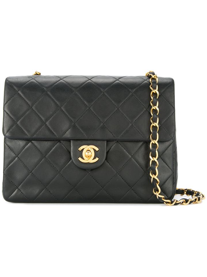 Chanel Vintage Classic Flap Chain Bag - Black