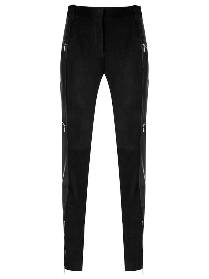 Reinaldo Lourenço - Leather Skinny Trousers - Women - Goat Skin - 44, Black, Goat Skin
