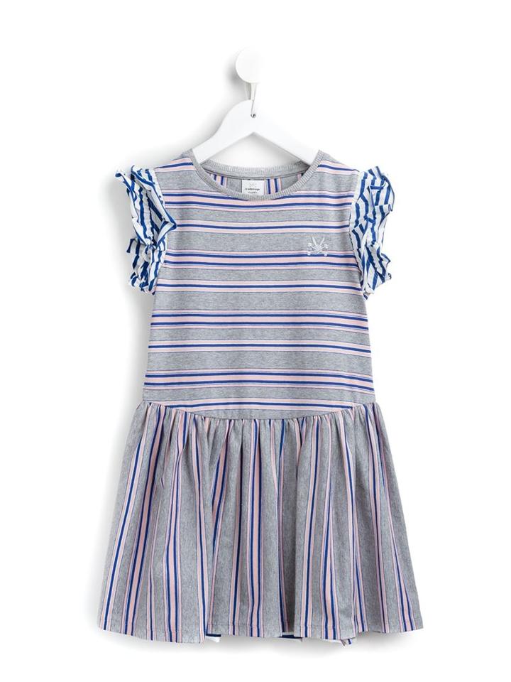 No Added Sugar 'come Back Soon' Dress, Girl's, Size: 11 Yrs, Grey